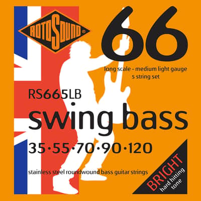 RS665LB Swing Bass 66 Stainless Steel 35/120 Rotosound image 2