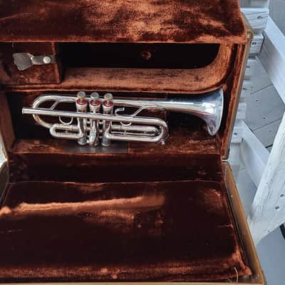 Fe Olds Silver Trumpet 1970,S Circa with D slide image 15