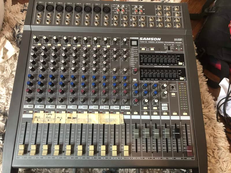 Samson Samson TXM16 16 Channel Powered Mixer, 1000 Watts mid 90's image 1