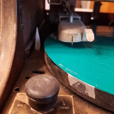 Sound Scriber Rare Vintage Record Cutting Lathe small tube amp 1930s-1940s - stained wood image 2