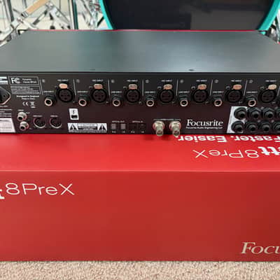 Focusrite Clarett 8Pre X Thunderbolt Audio Interface 2010s - Red image 3