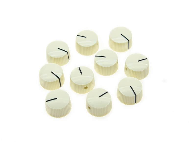 10pcs Ivory Vintage Style Barrel Guitar AMP Knob Amplifier Knobs image 1