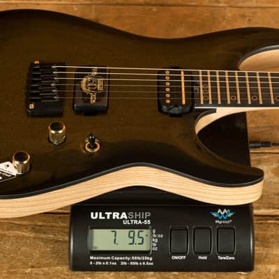 Schecter C-1 50th Anniversary - Ebony - Gold Burst image 9