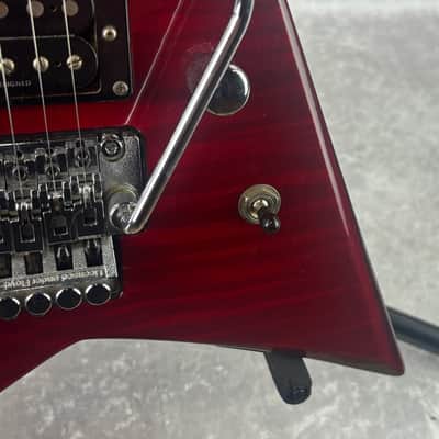 Jackson Rhoads RX10D electric guitar in transparent red finish w/ case image 8