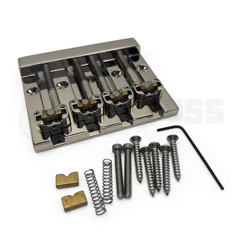 Hipshot 4 String MassKicker (KickAss) Bass Bridge - Nickel image 1