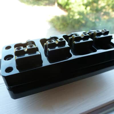 Warwick 2-Piece Bridge & Tailpiece (4-String) German-made Black (Free shipping!) image 3