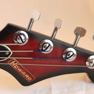 Rare Vintage Howard/Teisco Full Scale Bass 1965 Red Burst image 9