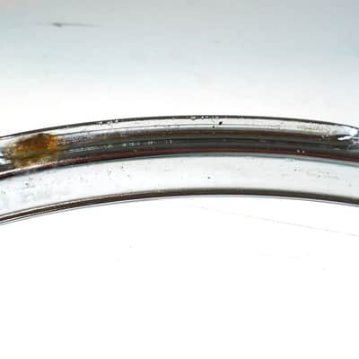 14" 8 Lug Stick Saver Hoops / Chrome over Steel / Possibly Slingerland? image 4