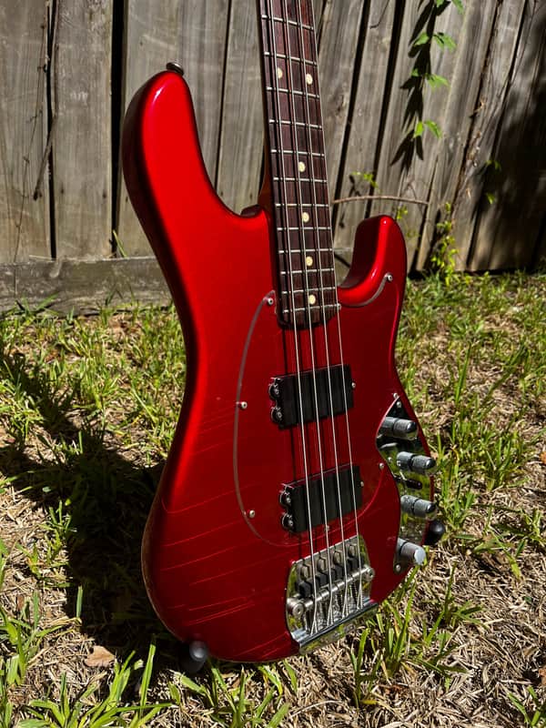 Vintage 1985 Ernie Ball Music Man Sabre Bass  Pre-EB Serial# Red 3EQ Preamp Nice Finish Checking image 1