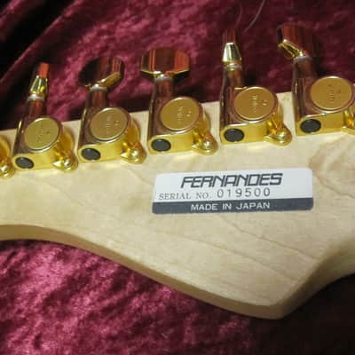 Fernandes AFR-55 1996 Blue Burst Quilt Gold Hardware Factory Gotoh's! image 14