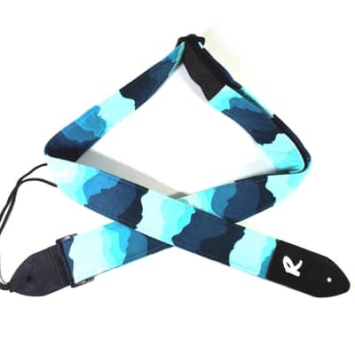Blue Mountain Range Guitar Strap-Great Outdoors National Park Guitar Strap -Camping Guitar Strap- Double Padded - Universal Guitar Strap image 3