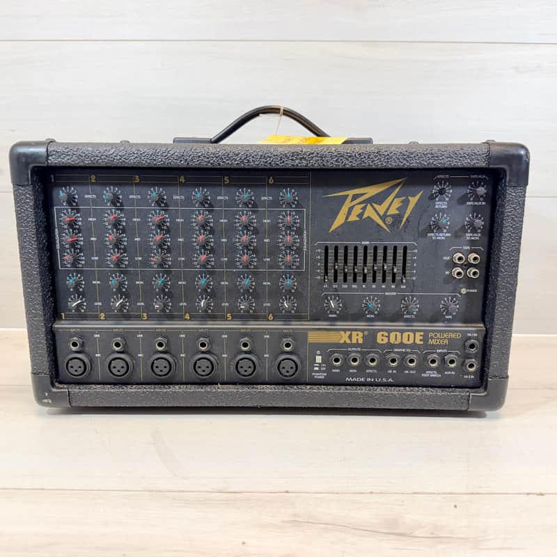 Peavey XR 600E 6-Channel Powered Mixer PA Head w/ Graphic EQ & Effects Late 1990's - Early 2000's image 1