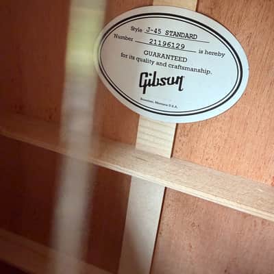 2026 Gibson J-45 Standard - Gold Top image 5