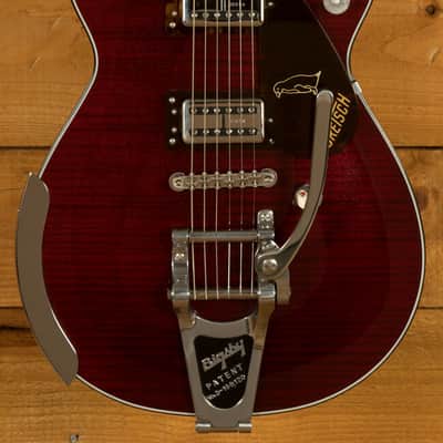 Gretsch G6134TFM-NH Nigel Hendroff Signature Penguin Dark Cherry Metallic Flame image 11