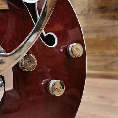 Gretsch G6119T Players Edition Tennessee Rose MIJ - Rosewood Fingerboard, Dark Cherry Stain image 7