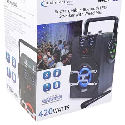 Home Rechargeable Bluetooth Karaoke Quarantine Activity System w/LED's+Mic image 7