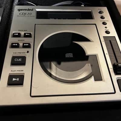 Gemini * (2) Gemini CDJ-10 CD Players /PDX40 2000s - Silver/ Black image 2