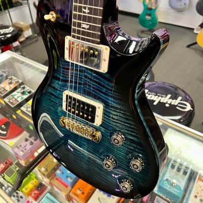 PRS Mark Tremonti Signature 10-Top Electric Guitar with Tremolo, Cobalt Smokeburst/Charcoal with Hardshell Case image 10