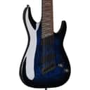 Schecter Omen Elite-8 Multiscale Electric Guitar, 8-String, Blue Burst