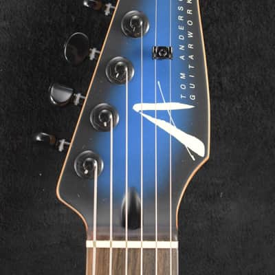 Tom Anderson Angel Player Satin Voodoo Blue to Black Burst SCRATCH & DENT Bild 3
