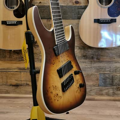 Jackson Concept Series Soloist SLAT7P HT MS - Ebony Fingerboard, Satin Bourbon Burst image 3