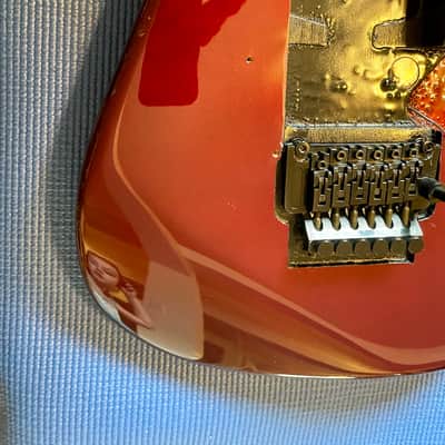 Fender Stratocaster Body with Floyd Rose Style Bridge Included 2001 - Midnight Wine image 8