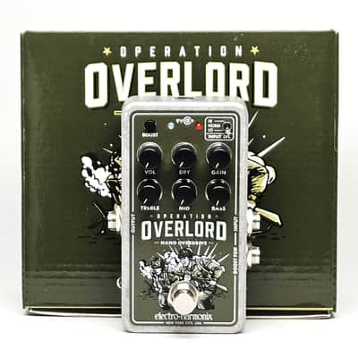 Electro-Harmonix Operation Overlord Nano Overdrive, MINT Condition with Box, Paperwork and Power Supply!