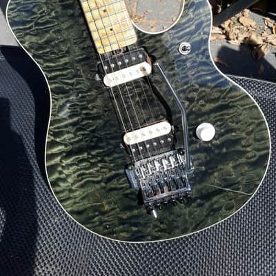 Rare Ernie Ball Music Man (EBMM) Van Halen EVH VanHalen Signature 1994 Black Quilt image 5