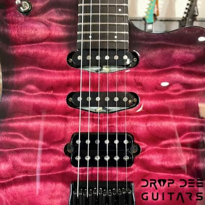 SMP Custom Shop Ichor Electric Guitar w/ Case-Red Quilt image 10
