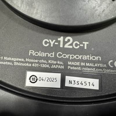Roland CY-12C-T Dual Trigger Thin Crash V-Cymbal w/Cable - N3S4514 image 6