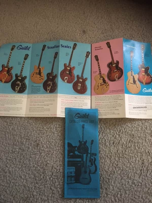 Vintage Guild Catalog 1970's ! Very Rare...Case Candy included PRICELIST ! image 1
