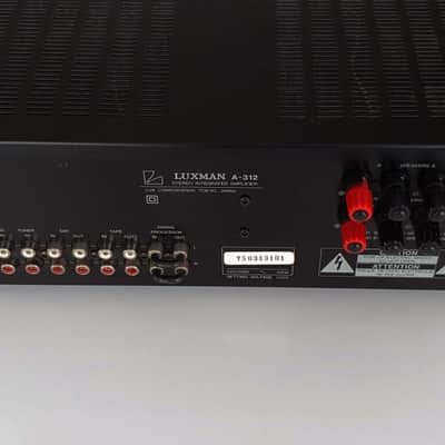 Vintage 1992 Luxman A-312 Stereo Amplifier - MUSEUM condition ! image 4
