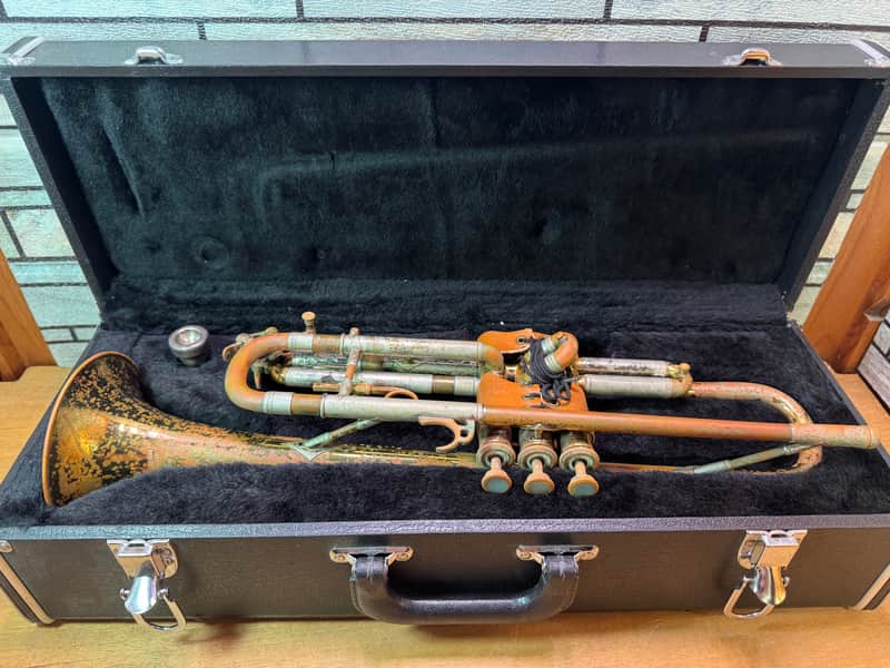 Antoine Courtois Brevete Trumpet Natural Relic with Case | Reverb