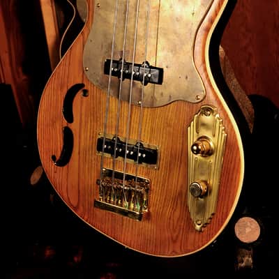 Postal Handmade Dixie Flyer Bass-2013 Sunburst-Reduced image 2