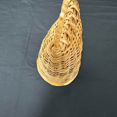 Authentic Caxixi, 10.75" x 5", EXTRA LARGE, Rattan Woven, Dried Gourd Bottom - MINT image 4