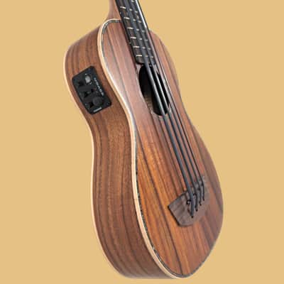 Kohola Deluxe Solid Top Acoustic Electric Ukulele Bass image 5