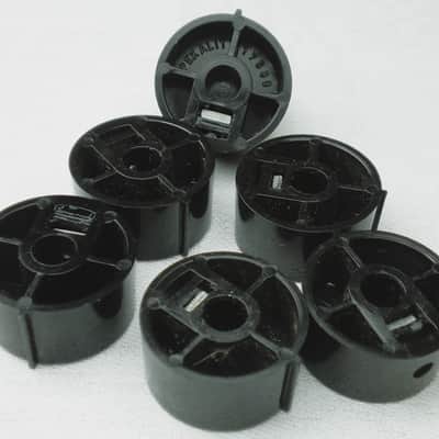 Full Set (6pcs) Vintage "Clapton knobs" f. Marshall Amps JTM-45 - Original Pekalit 17680 image 2
