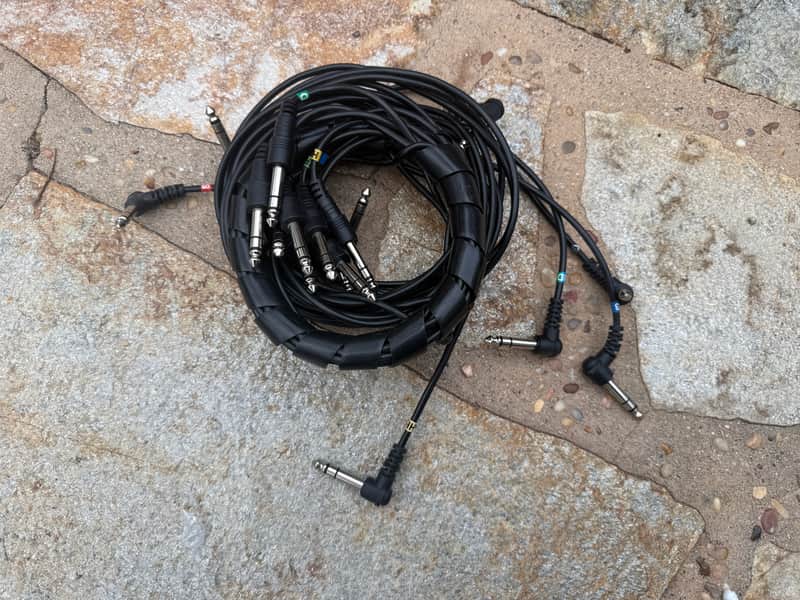 ROLAND NINE (9) PC SNAKE Pack 1/4" Drum Cable Cables for electronic drums SNAKE image 1