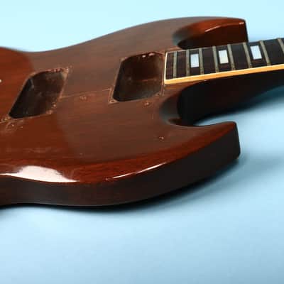 1972 Gibson SG Standard Body & Neck Husk Walnut Brown Vintage Small Pickguard image 13
