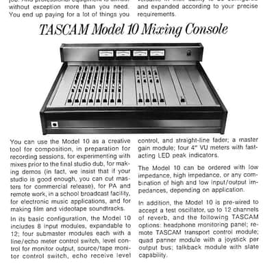 Tascam Model 10 Vintage Recording Console image 5