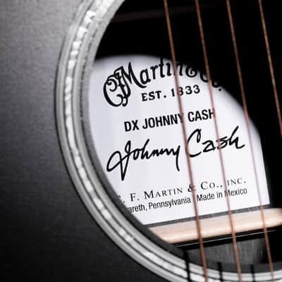 New Martin DX Johnny Cash in Jett Black, Comes with Soft Case and Free Shipping! image 6