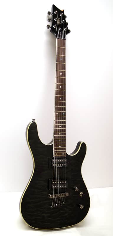 Cort KX1Q KX Series Electric Guitar - Trans Charcoal Grey | Reverb