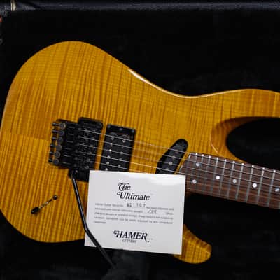 Hamer GCAS Californian Standard Figured Maple Body Transparent Yellow 1988 w/OHSC image 12