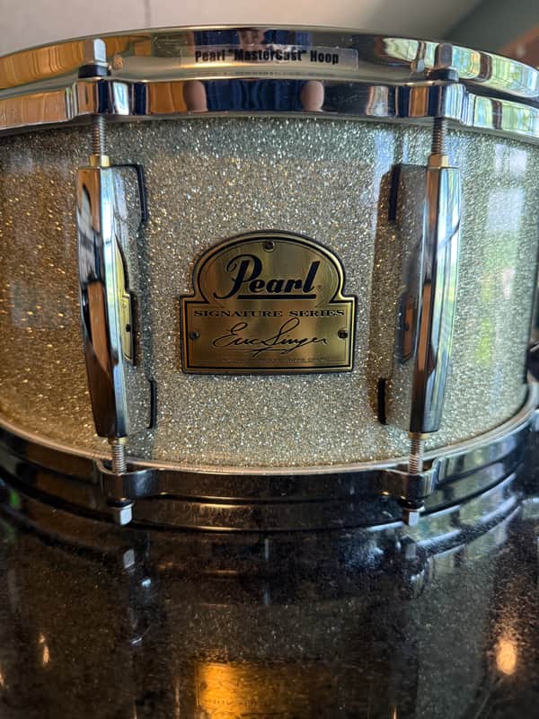 Pearl Eric Singer Signature Snare Drum - Silver Sparkle image 1