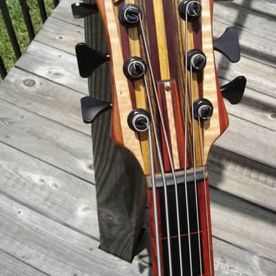2006 Carl Thompson Rainbow 6-string Fretless Bass image 5
