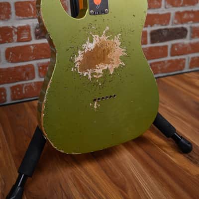 Fender Custom Shop S6 1966 Telecaster Heavy Relic #40 Summer Event Special Run in Super Aged Sage Green Metallic finish made in 2026 w/OHSC image 10