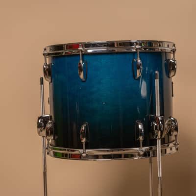 Pearl Session Custom Maple Marine Blue Fade Drum Set image 5