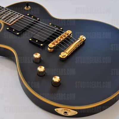 ESP LTD Deluxe EC-1000 VB Vintage Black Lefty Guitar B-Stock image 3
