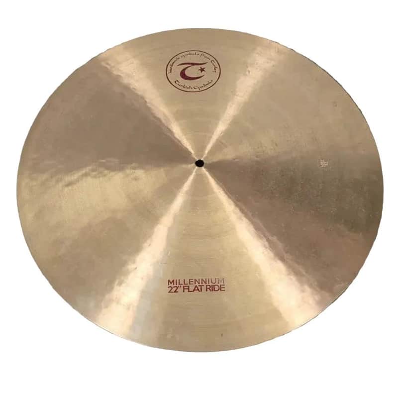 Used Turkish Millenium Flat Ride Cymbal 22" - Good image 1
