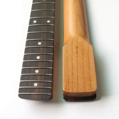 Roasted Maple Wood Guitar Strat Style Neck, Rosewood 22 Frets Fingerboard image 4